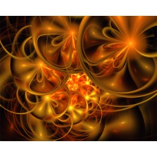 PRINT FRACTAL ART Bubble Flowers